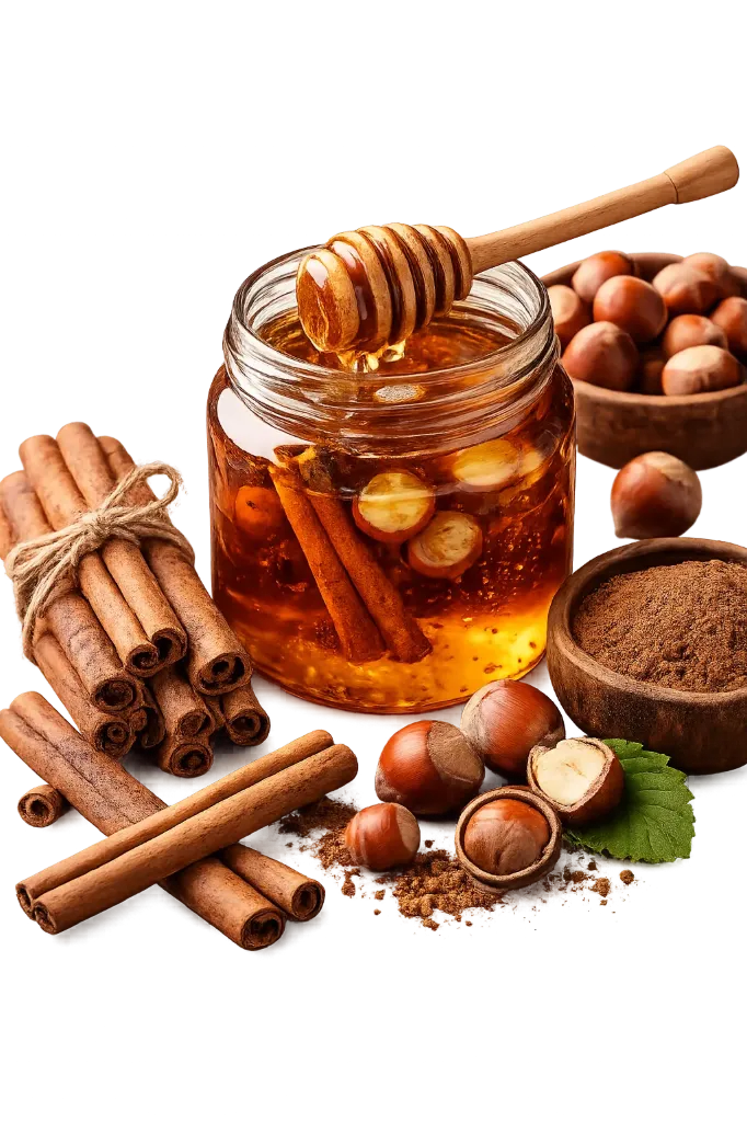 Cinnamon & Hazelnut Honey 350g