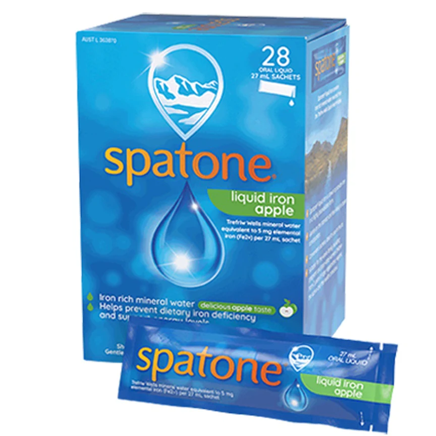 Spatone Apple Iron supplements box (28 Sachets)