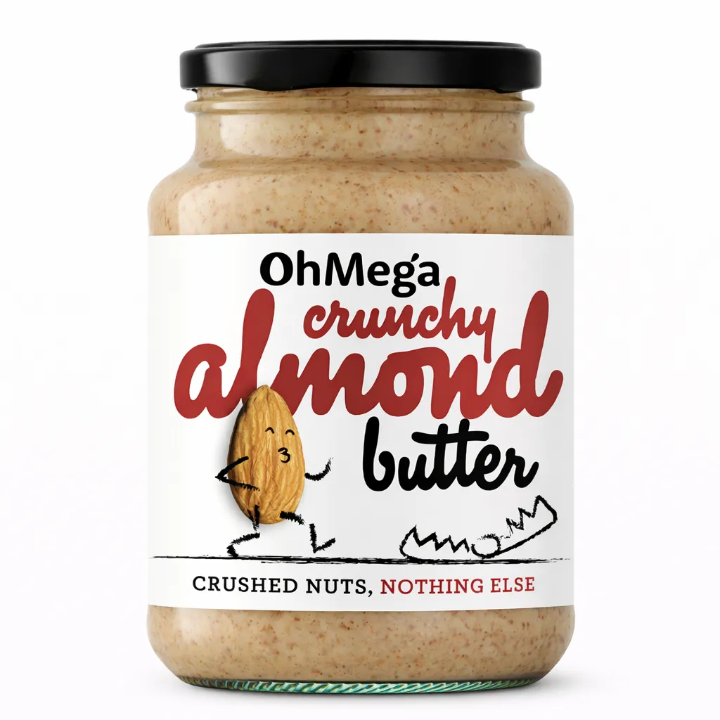OMEG01_Mega Crunchy Almond Butter 400g