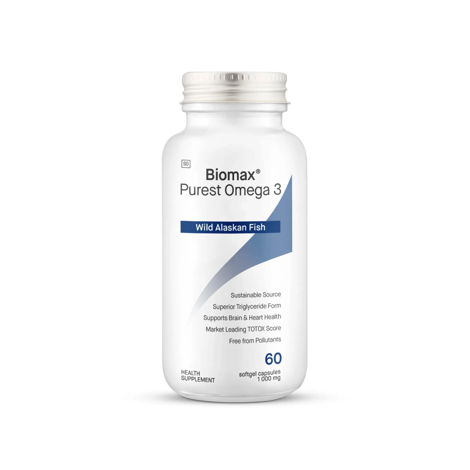 Purest Omega 3 Wild Alaskan Fish OIl soft-gels 60s