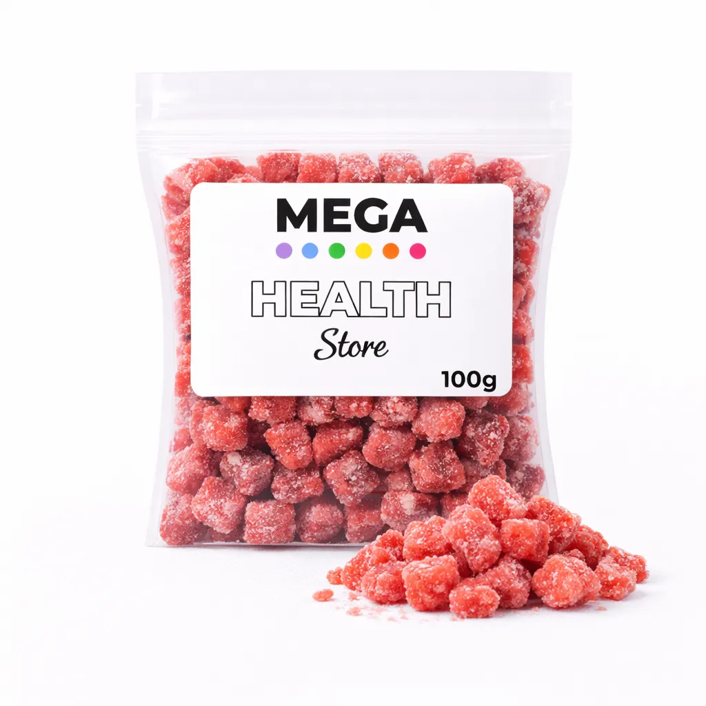 RRSCUB100_Strawberry Cubes 100g