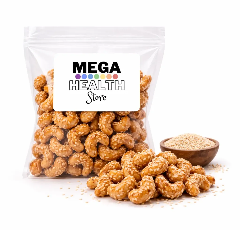 Sugar Free Caramel & Sesame Cashews 100g