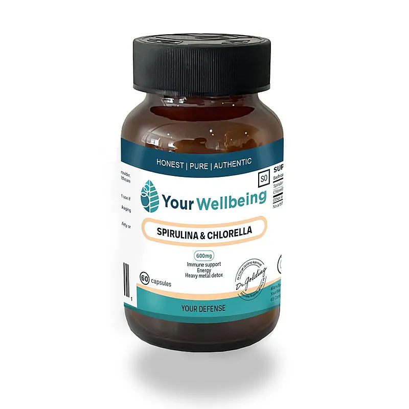 Spirulina & Chlorella (600mg) 60 Caps