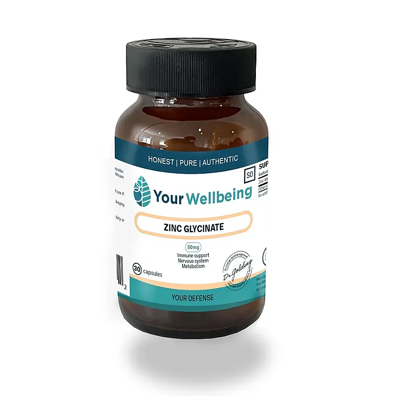YOWB20_Zinc Glycinate (50mg) 30 Caps