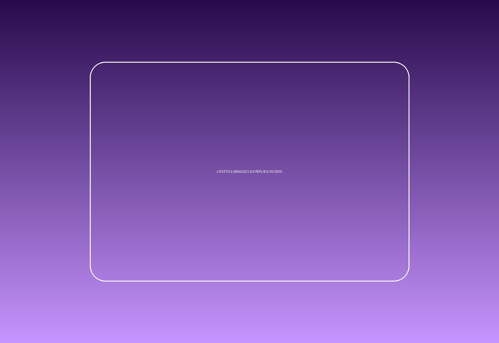 Editable lifestyle image